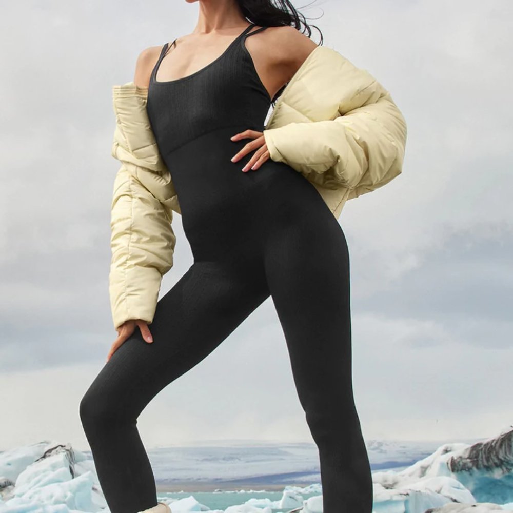 Alo Seamless Cable-knit Jumpsuit